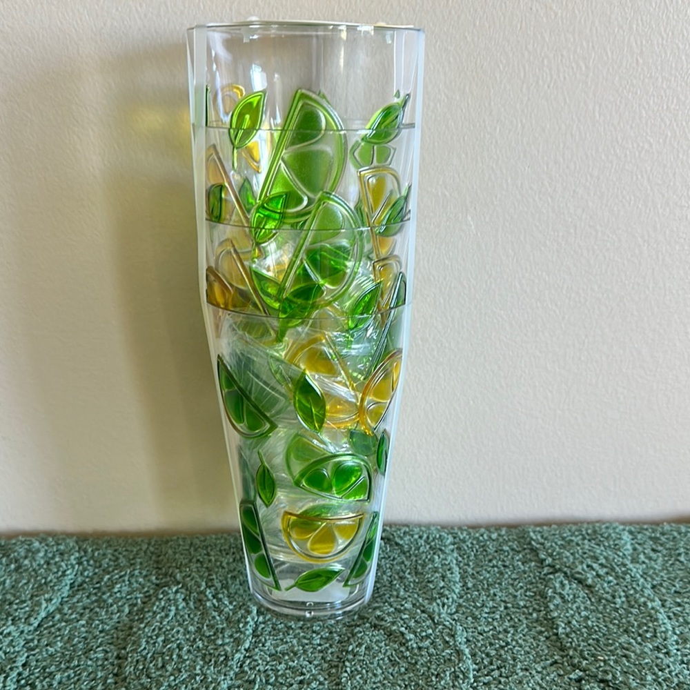 Novogratz Lemon 🍋 Lime 🍋‍🟩 Acrylic Tumbler Cups Set of 4 NEW!